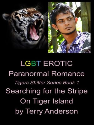 cover image of LGBT Erotic Paranormal Romance Searching For the Stripe on Tiger Island (Tiger Shifter Series Book 1)